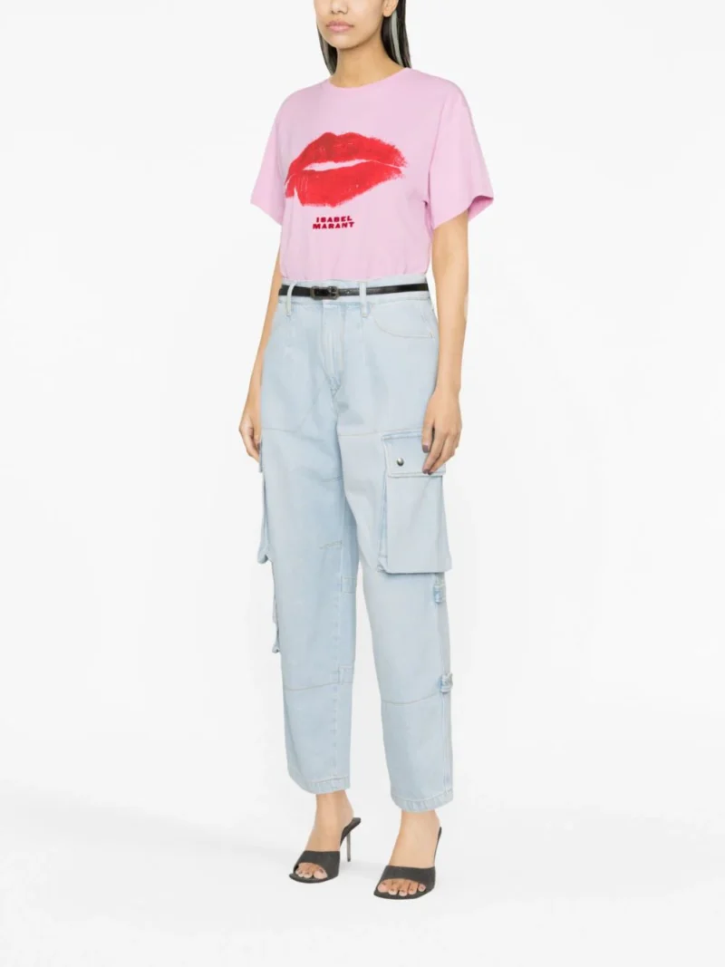 Tricou Isabel Marant Yates roz - imagine 2