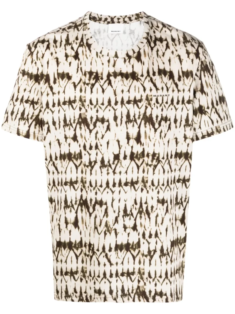 Tricou Marant Abstract Print kaki