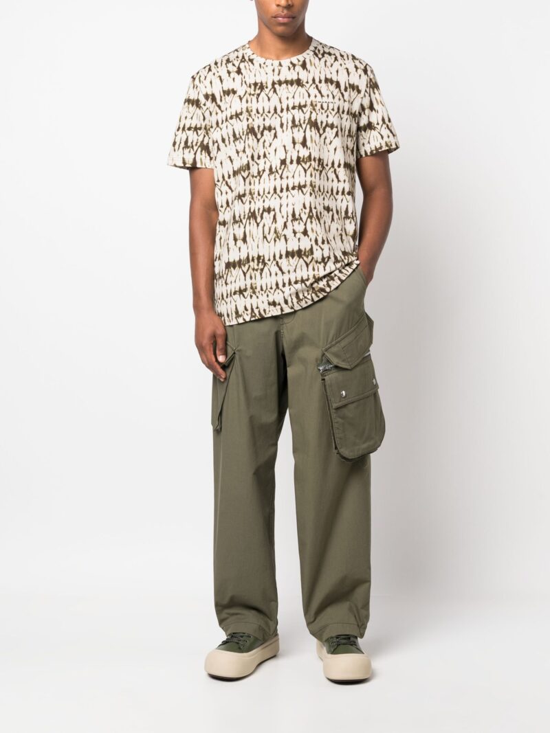Tricou Marant Abstract Print kaki - imagine 3
