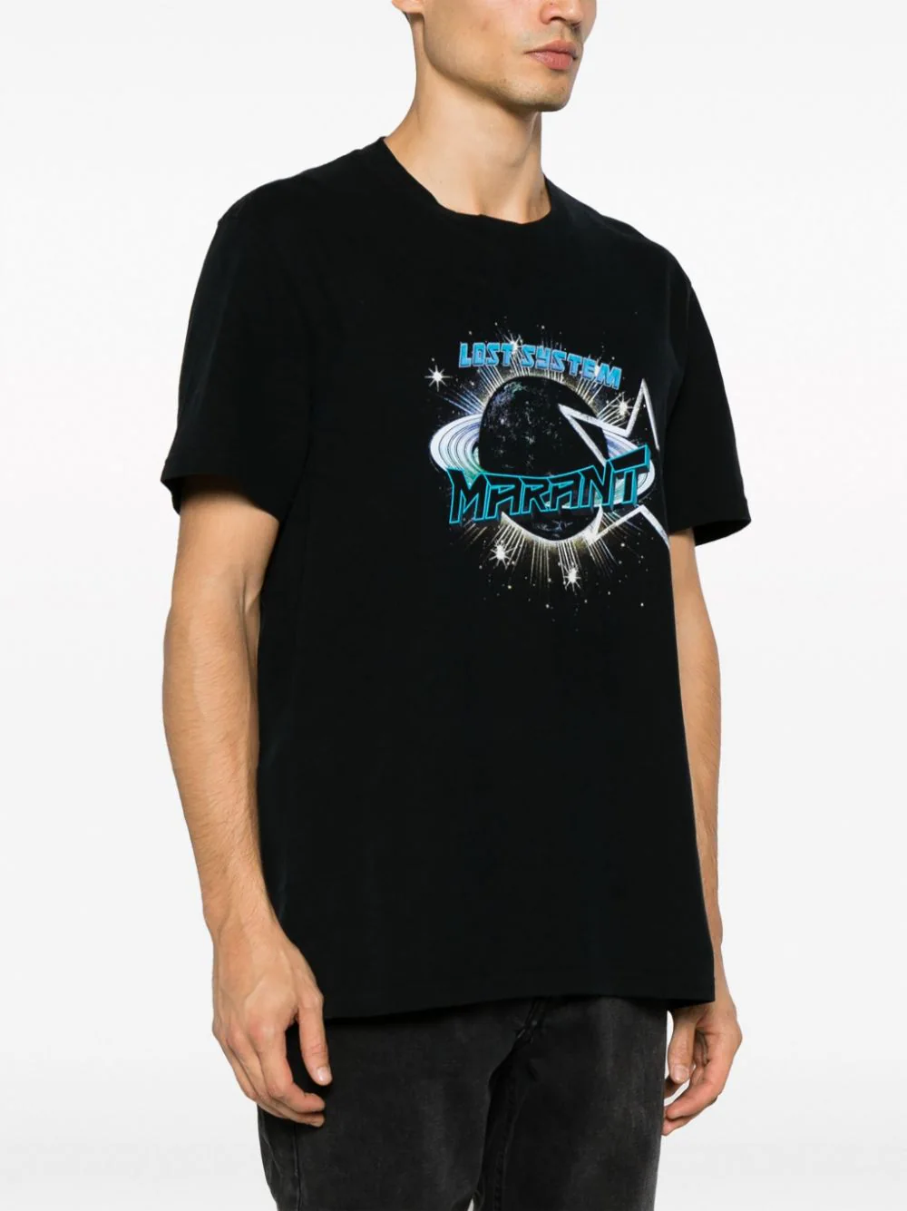 Tricou Marant Graphic Print negru - imagine 4