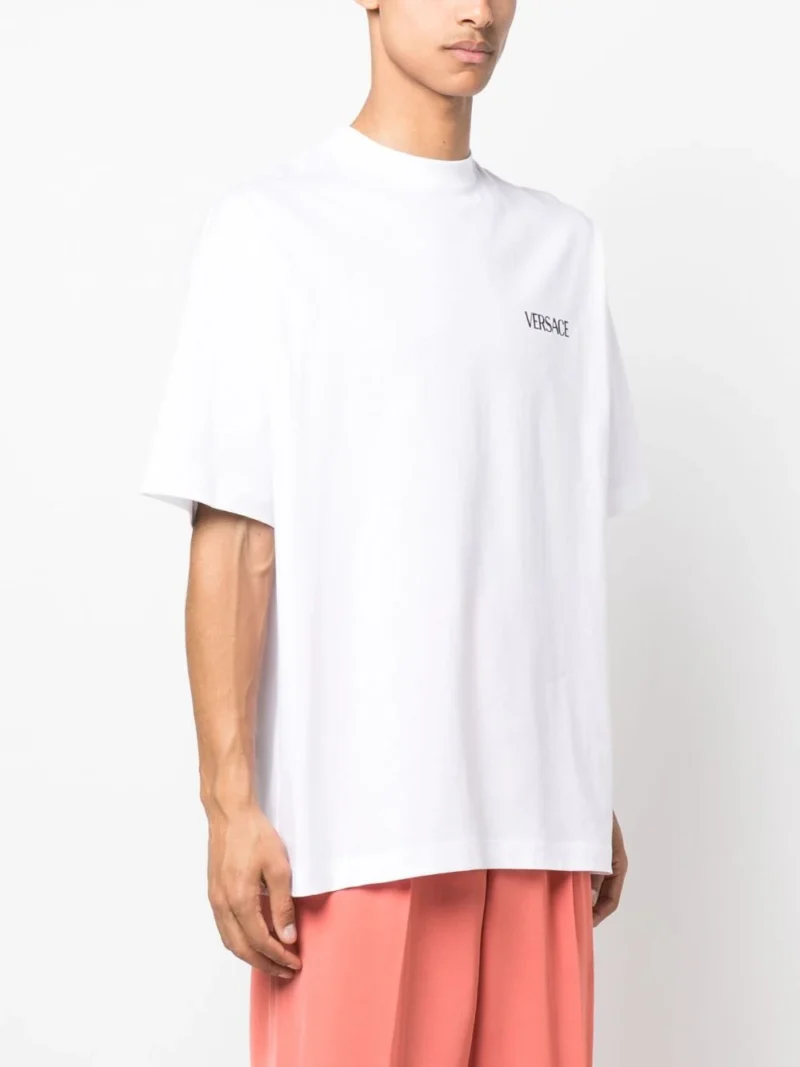Tricou Versace Colonna Print alb - imagine 4