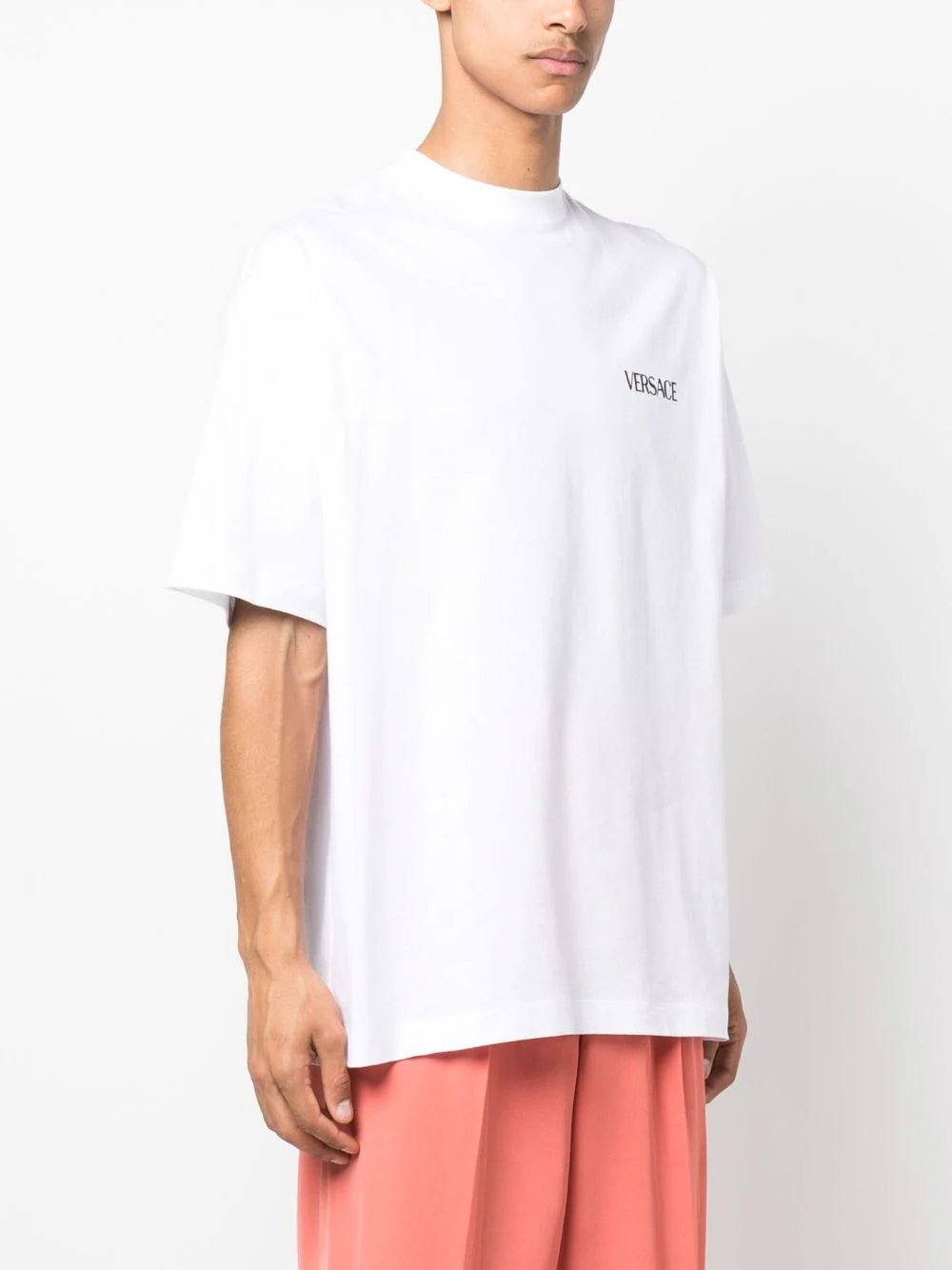Tricou Versace Colonna Print alb - imagine 4