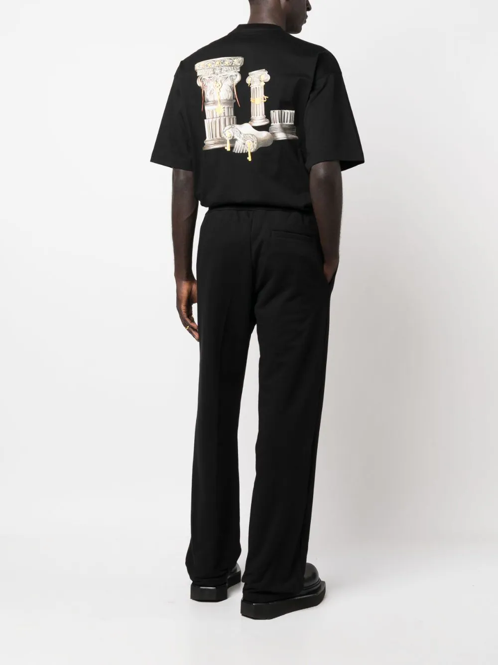 Tricou Versace Colonna Print negru - imagine 2