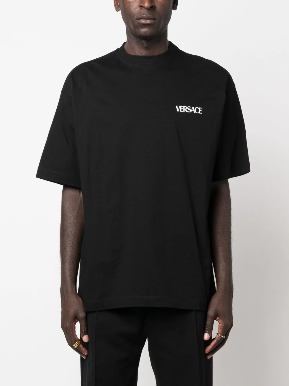 Tricou Versace Colonna Print negru - imagine 3