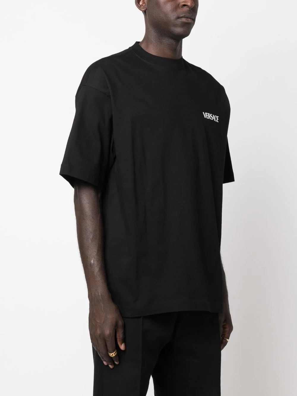 Tricou Versace Colonna Print negru - imagine 4