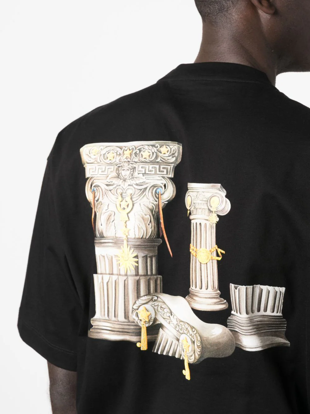 Tricou Versace Colonna Print negru - imagine 5