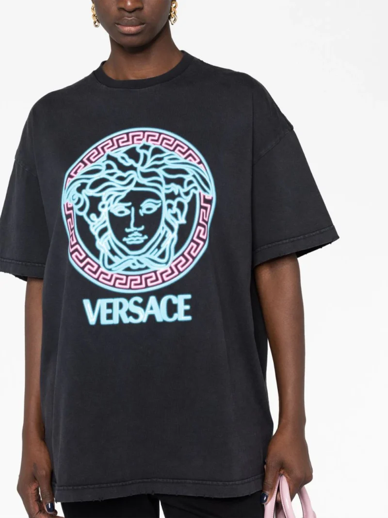Tricou Versace Medusa Logo negru - imagine 5