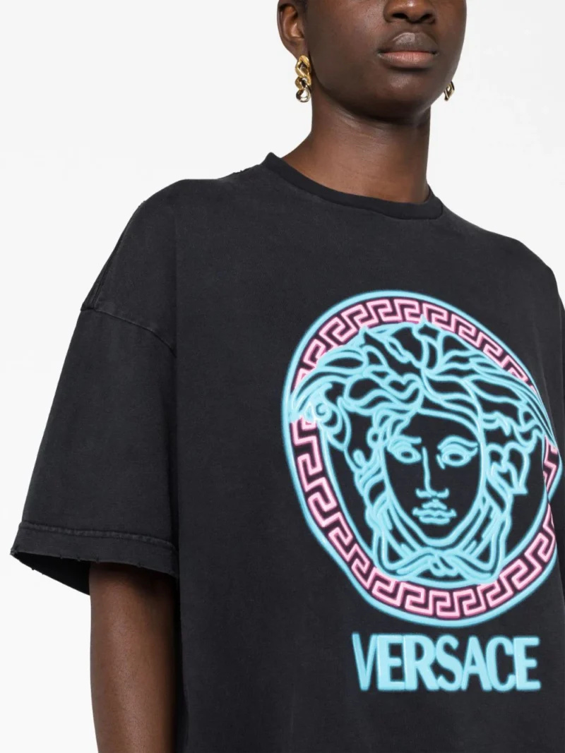 Tricou Versace Medusa Logo negru - imagine 6