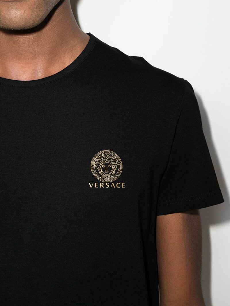 Tricou Versace Medusa Logo-Print alb/negru (2 set) - imagine 6