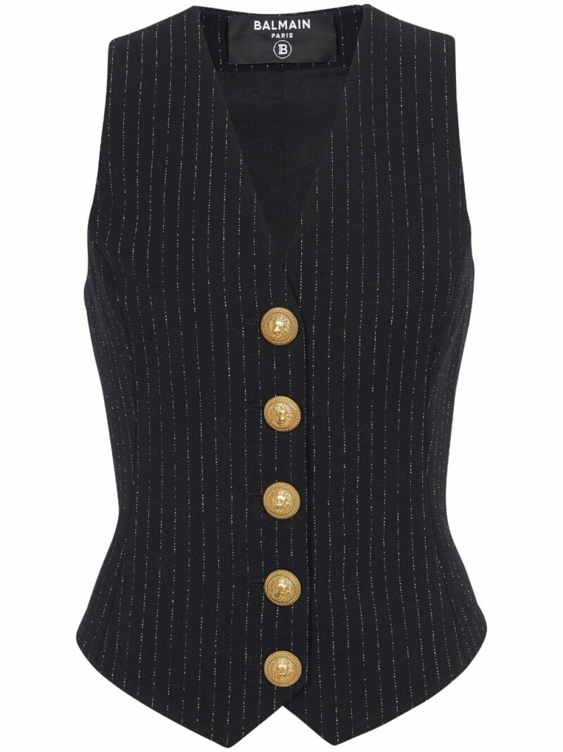 Vesta Balmain Lurex Stripes neagra