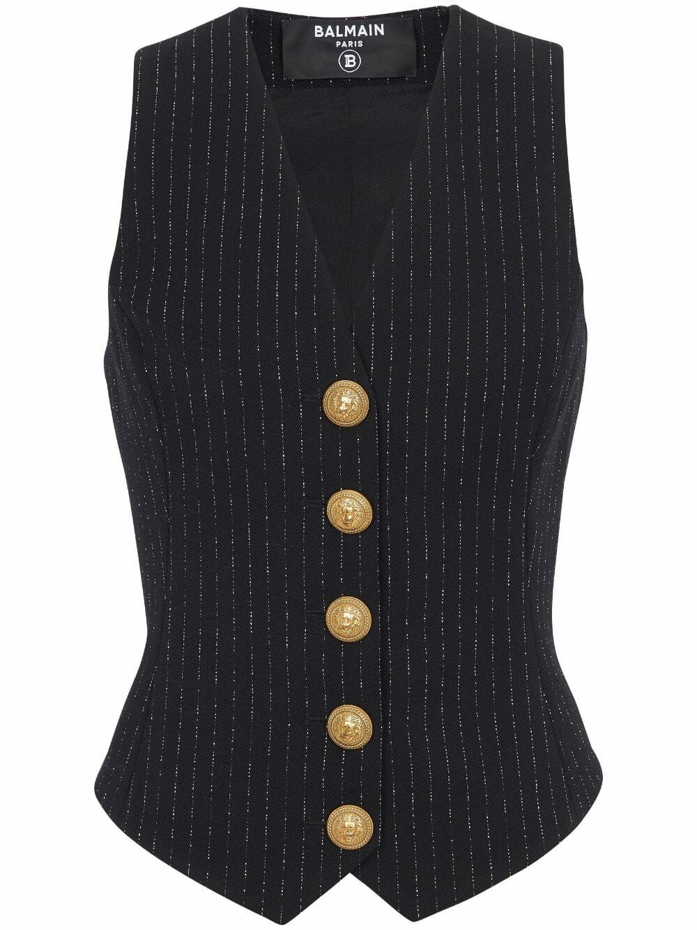 Vesta Balmain Lurex Stripes neagra