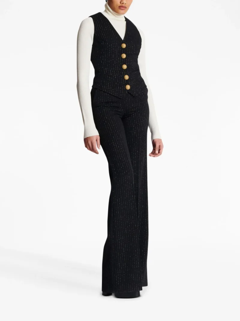 Vesta Balmain Lurex Stripes neagra - imagine 3