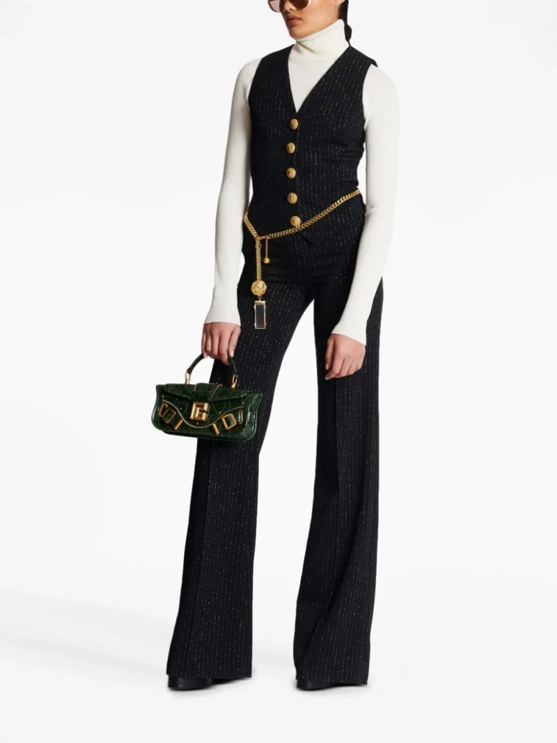 Vesta Balmain Lurex Stripes neagra - imagine 4