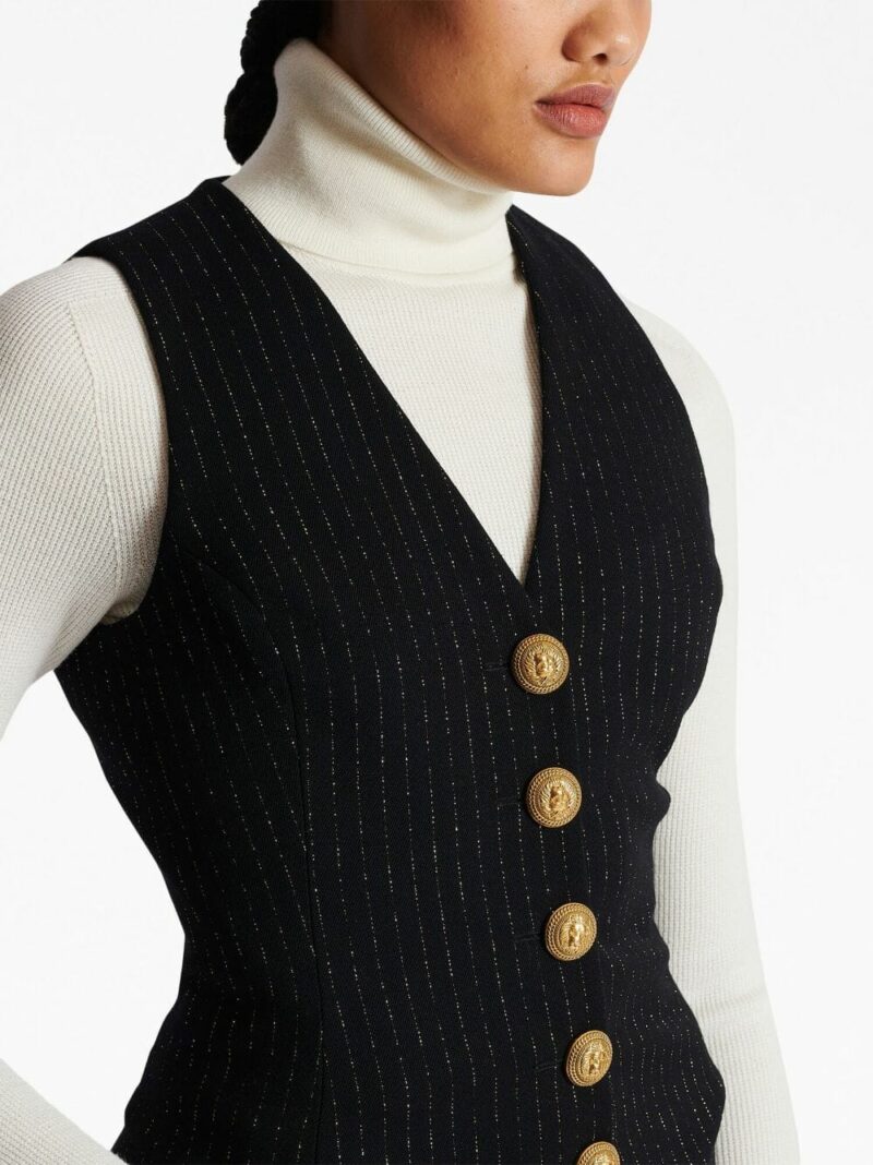 Vesta Balmain Lurex Stripes neagra - imagine 7