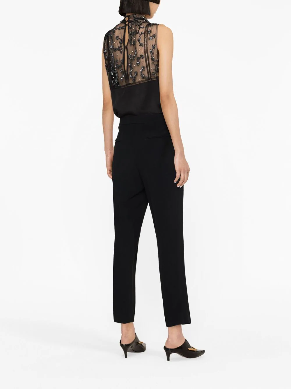 Pantaloni Jil Sander Tailored Cropped negri - imagine 2