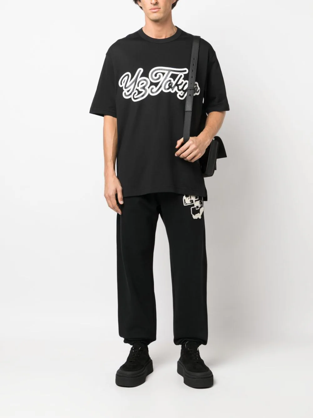 Tricou Y-3 GFX Tokyo S/S negru - imagine 4