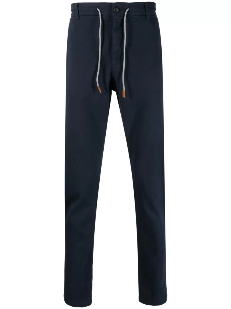 Pantaloni Eleventy Flat Front Jogger bleumarin