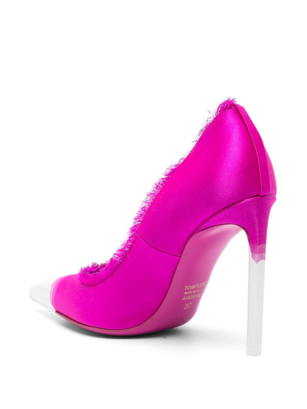 Pantofi TOM FORD Painted Satin roz - imagine 2