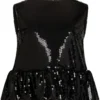 Top Nina Ricci Sequin negru