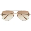 Ochelari de soare Linda Farrow Dult pilot-frame