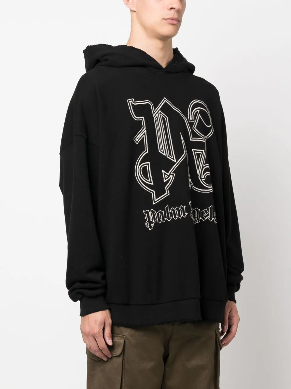 Hanorac Palm Angels Monogram negru - imagine 4