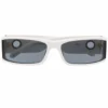 Ochelari de soare Linda Farrow Rectangle albi