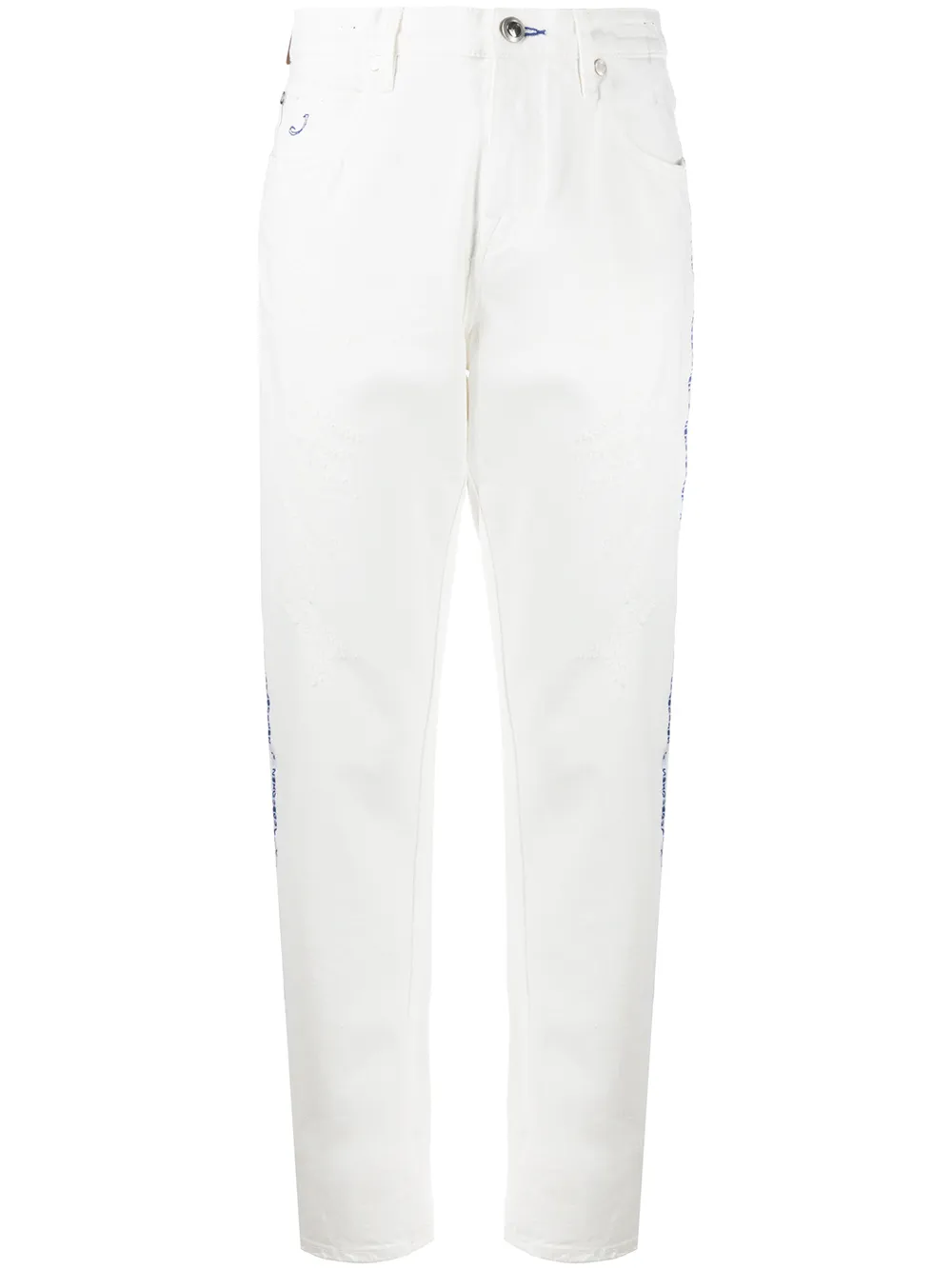 Pantaloni denim Jacob Cohen Karen High Rise alb
