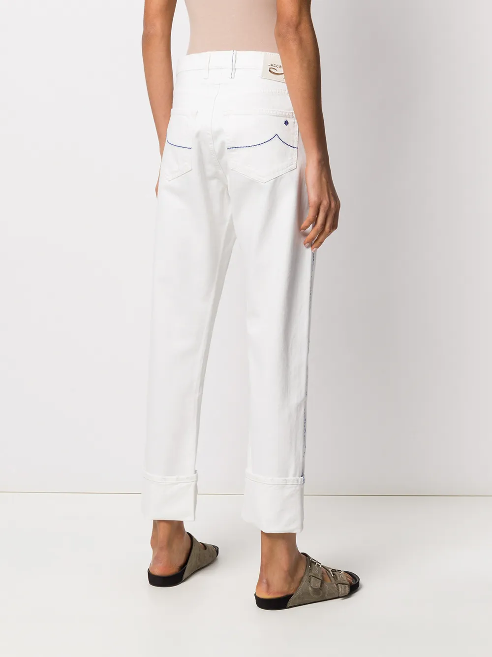 Pantaloni denim Jacob Cohen Karen High Rise alb - imagine 2