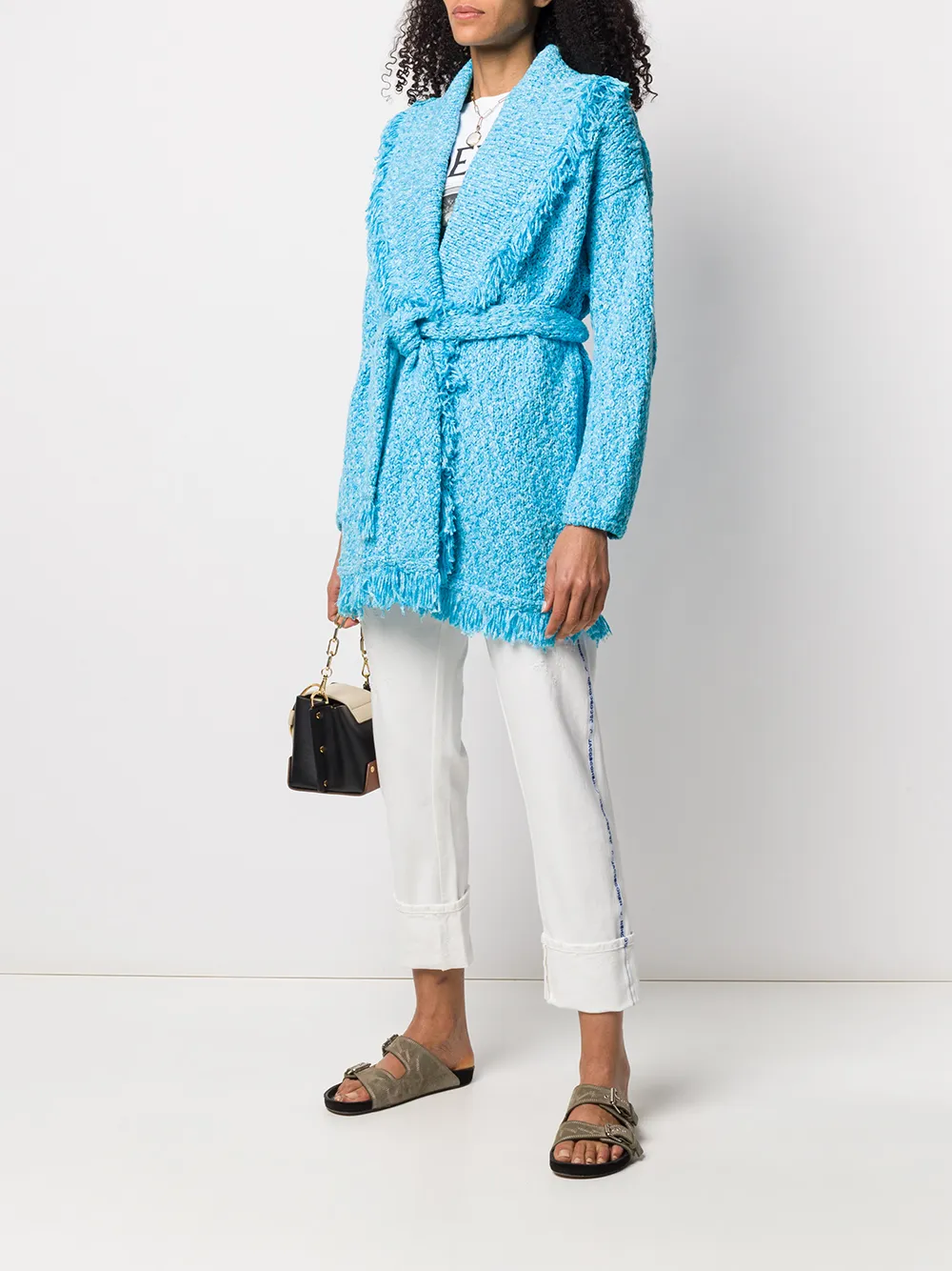 Pantaloni denim Jacob Cohen Karen High Rise alb - imagine 4