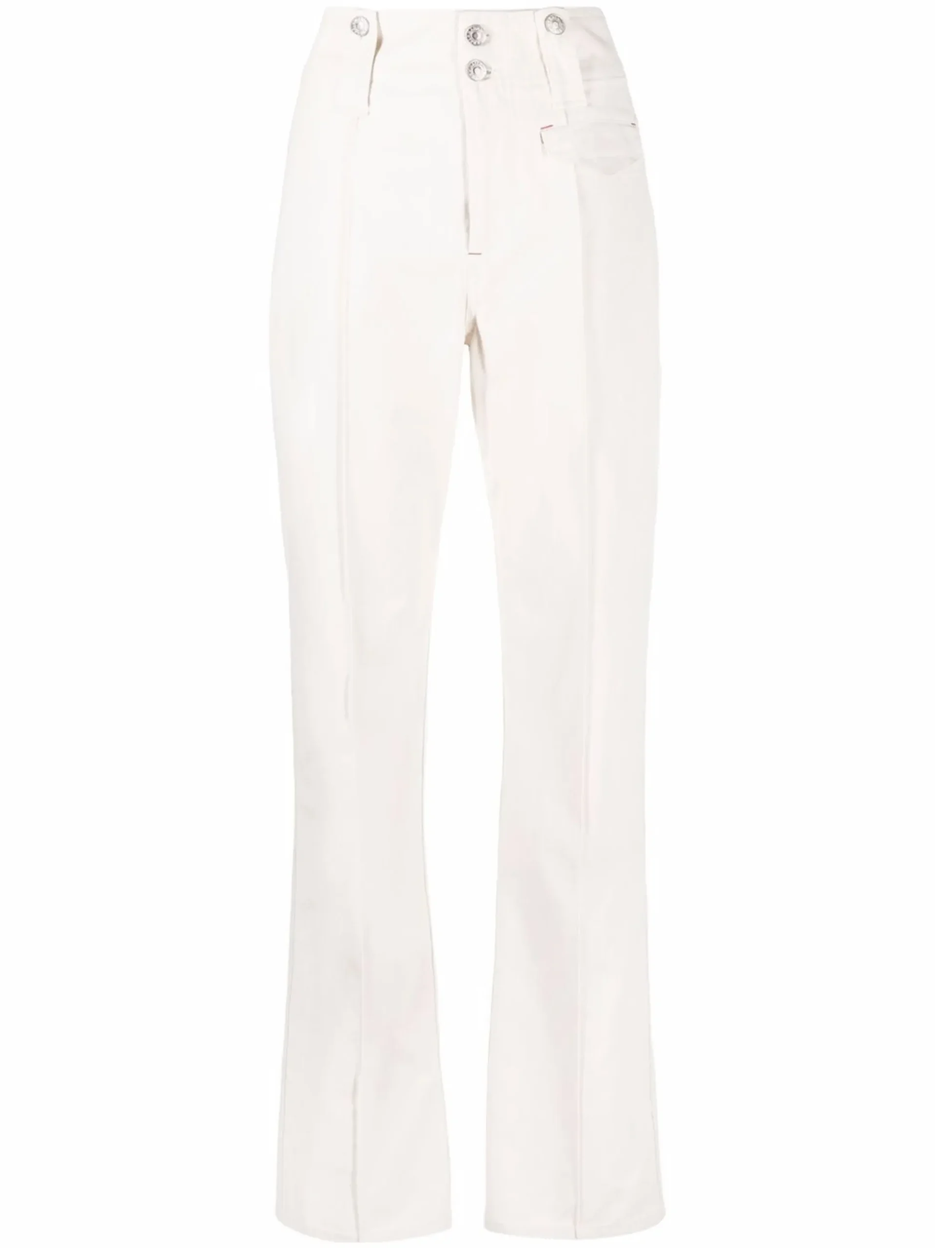 Pantaloni Isabel Marant Straight Leg alb