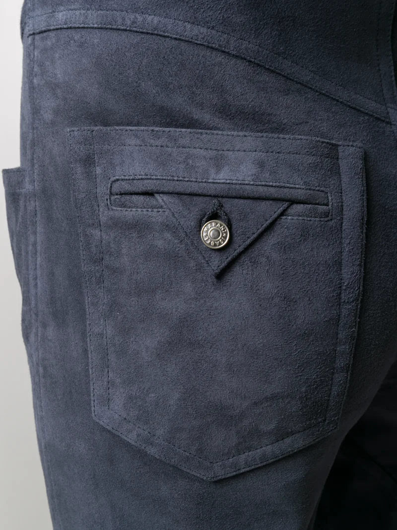 Pantaloni Isabel Marant Ubaia Tapered bleumarin - imagine 5