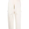 Pantaloni JIL SANDER Drawstring albi