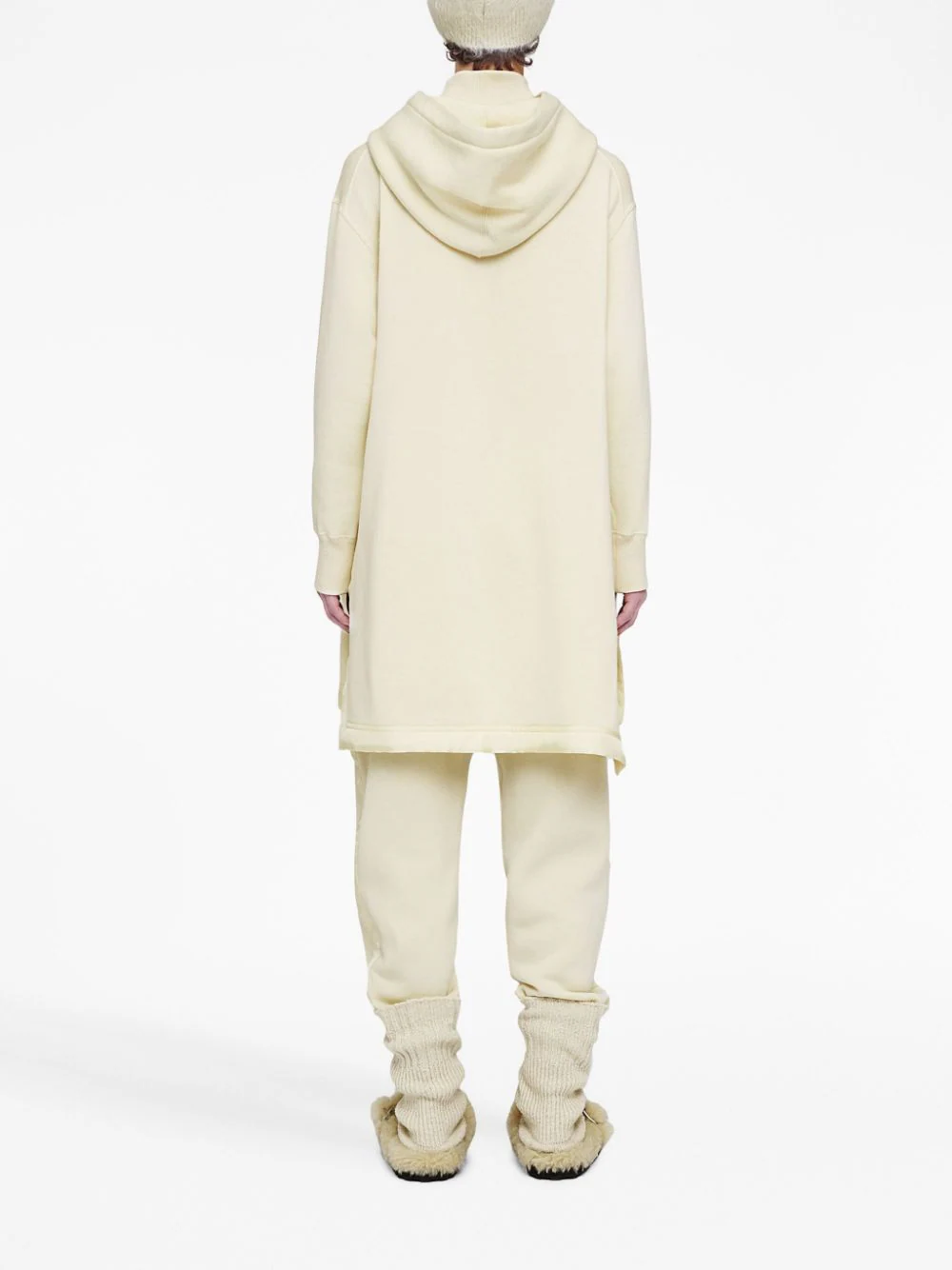 Pantaloni JIL SANDER Knit Jogger albi - imagine 2