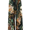 Pantaloni Mix-Print Wide-Leg multicolor