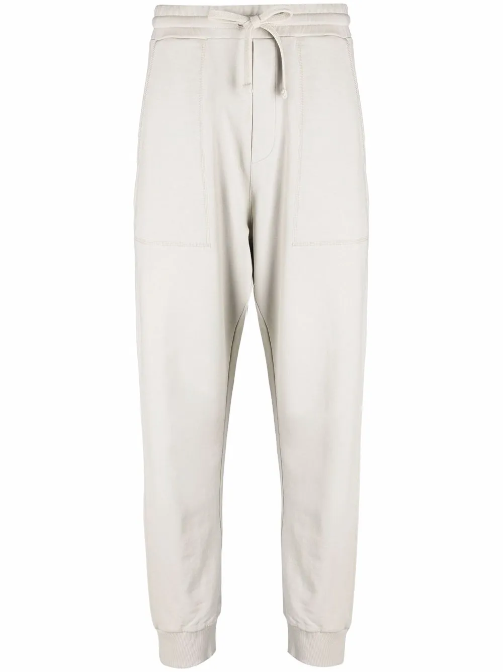 Pantaloni Nanushka logo-embroidered alb