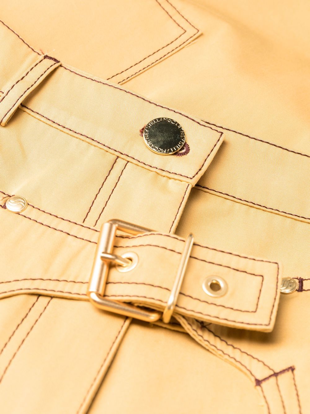 Pantaloni Stella McCartney Buckle-Detail galbeni - imagine 5