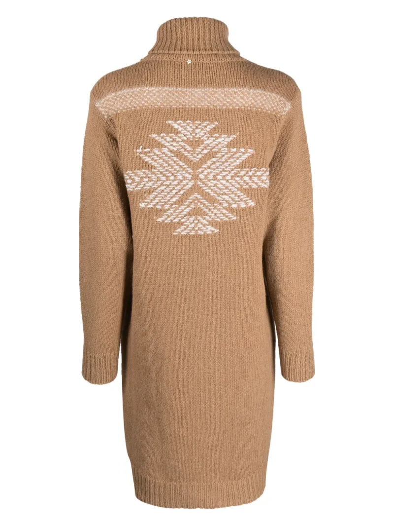 Alternative view of Rochie Lorena Antoniazzi ribbed-knit bej