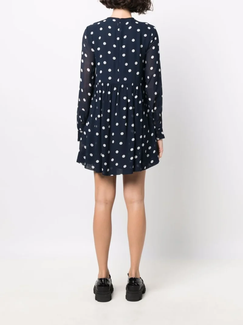 Alternative view of Rochie mini GANNI Polka-Dot bleumarin