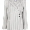 Sacou GANNI Striped Suiting gri