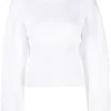 Bluza Stella McCartney Plisse Knit alba