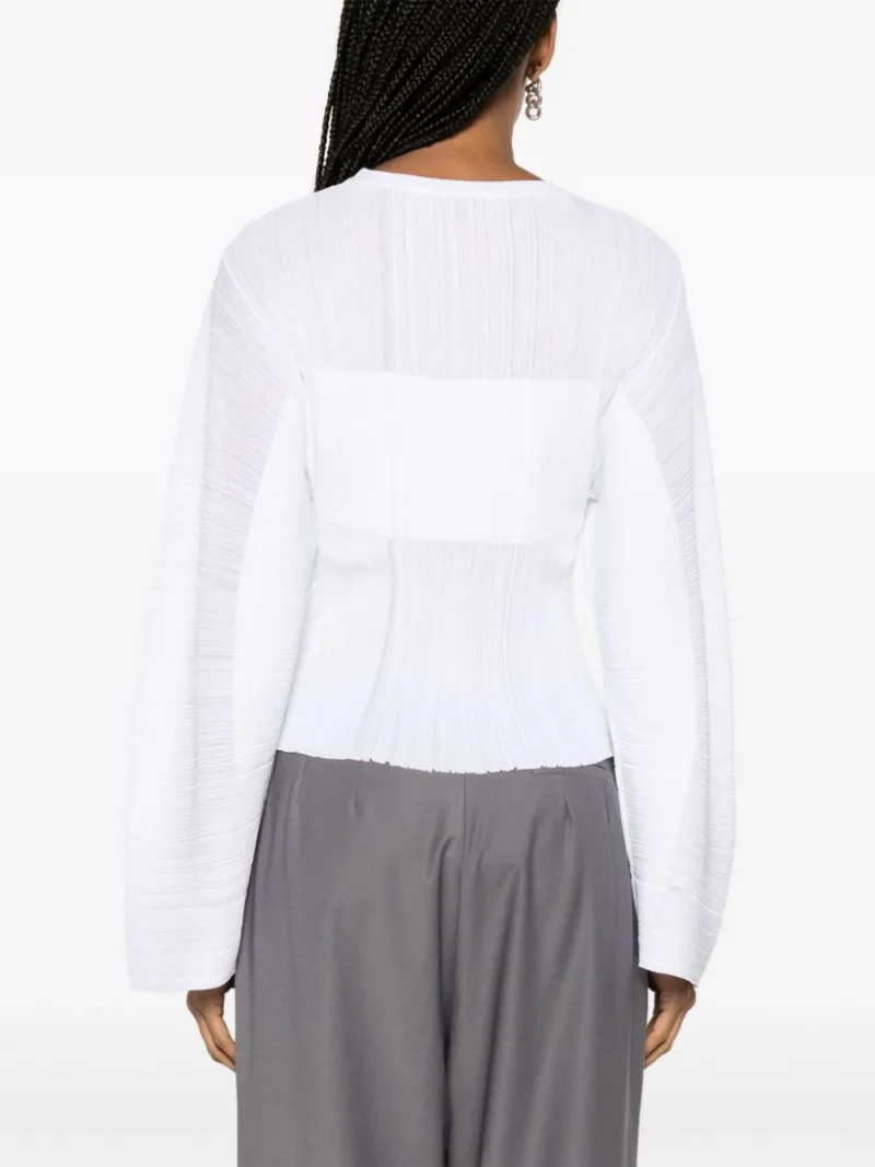 Alternative view of Bluza Stella McCartney Plisse Knit alba