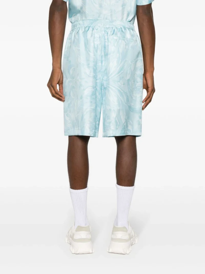 Alternative view of Pantaloni scurti Versace Barocco albastri