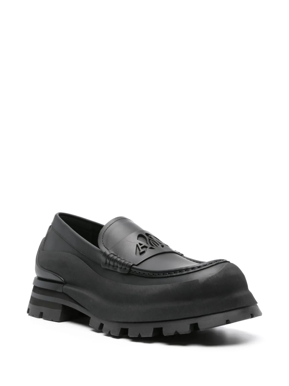 Pantofi Alexander McQueen Seal Logo negri - imagine 3