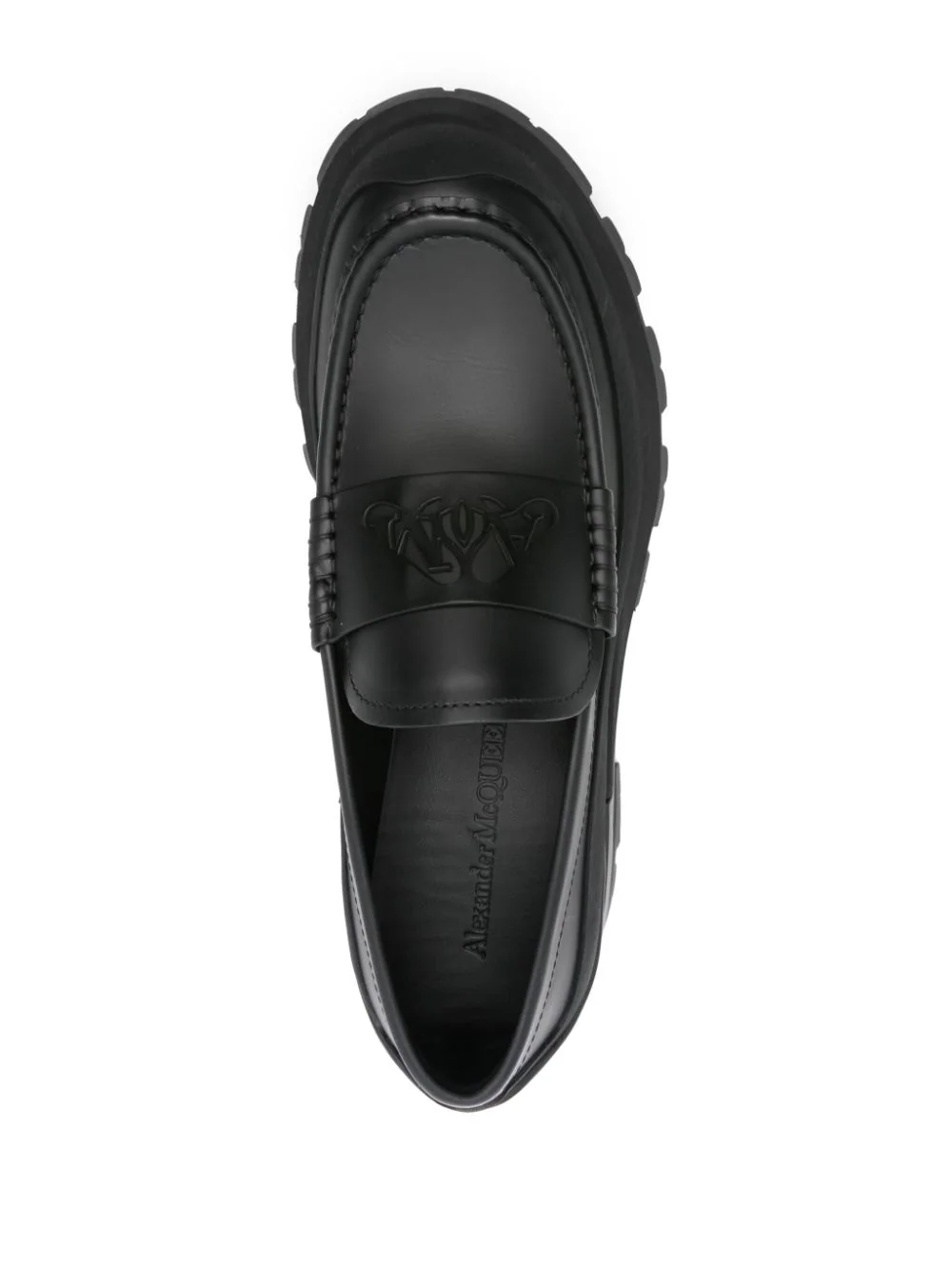 Pantofi Alexander McQueen Seal Logo negri - imagine 4