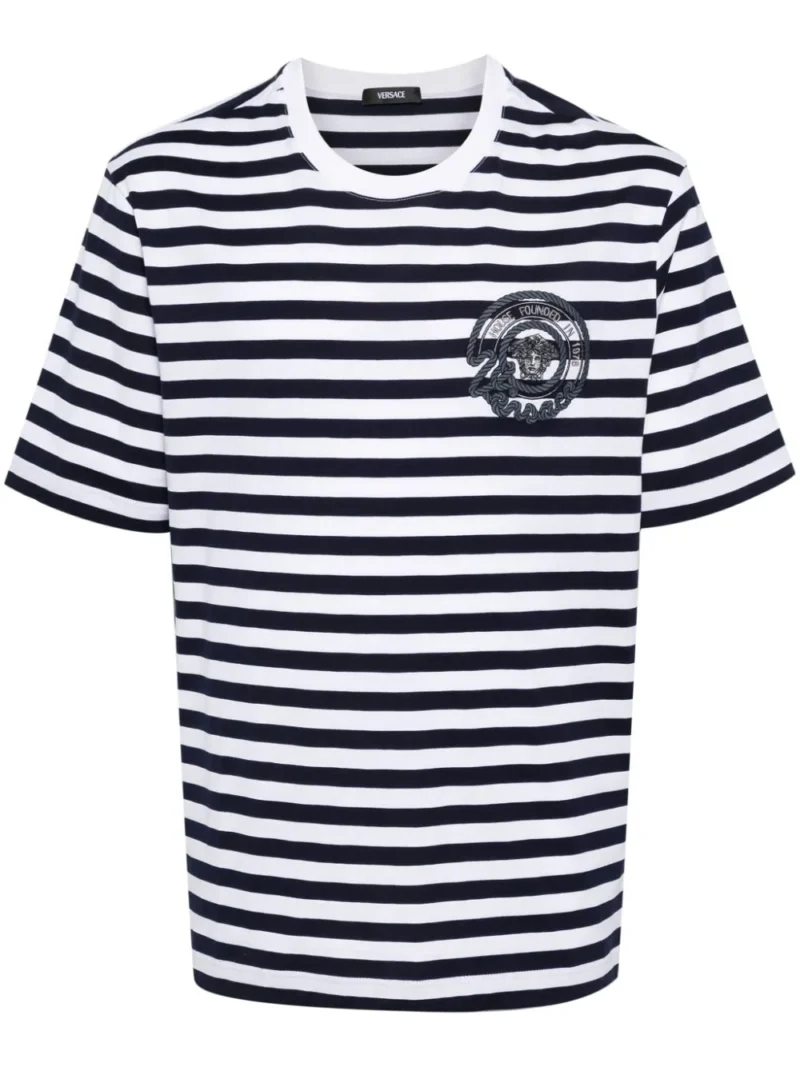 Tricou Versace Nautical Stripes multicolor