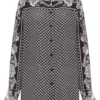 Camasa Balmain Paisley Mini Monogram neagra