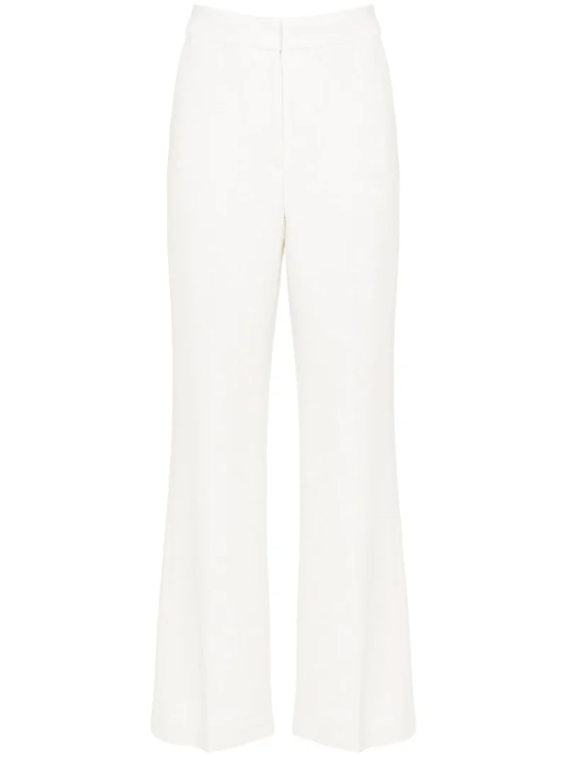 Pantaloni Casablanca Boucle Tailored albi