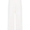 Pantaloni MSGM High Waist albi