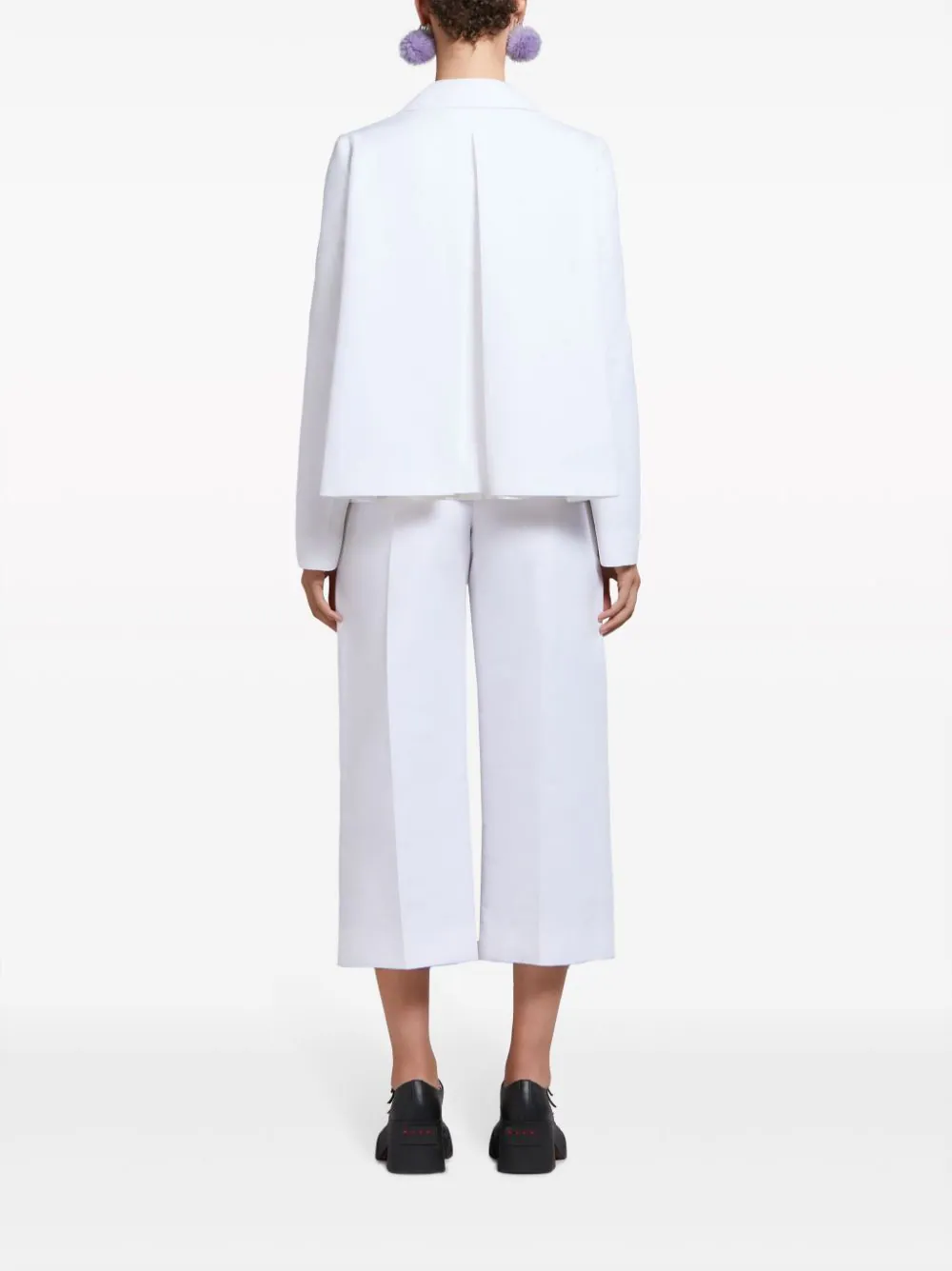 Sacou Marni A-Line Cady alb - imagine 2