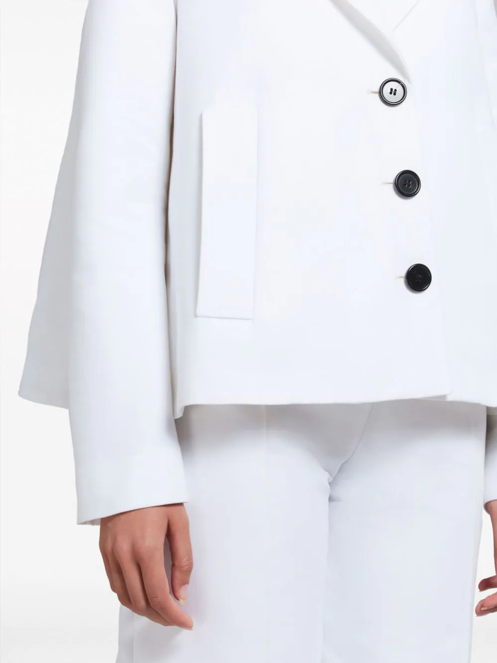 Sacou Marni A-Line Cady alb - imagine 6